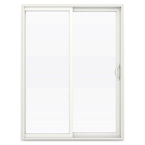 JELD WEN 60 In X 80 In V 2500 Series Vinyl Sliding Low E Glass Patio