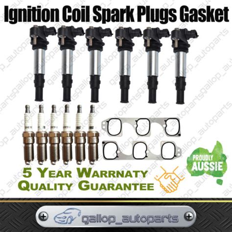 Pcs For Holden Commodore Vz Wl V L Ignition Coil Spark Plugs