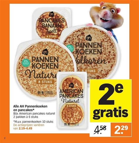 Alle AH Pannenkoeken En Pancakes Aanbieding Bij Albert Heijn 1Folders Nl