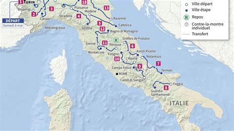 Tour d Italie les étapes clés du parcours