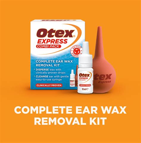 Otex Express Combi Pack Clinically Proven Ear Wax Removal Kit With Drops And Bu Ebay