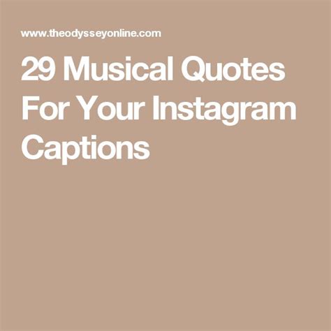 29 Musical Quotes For Your Instagram Captions Instagram Captions