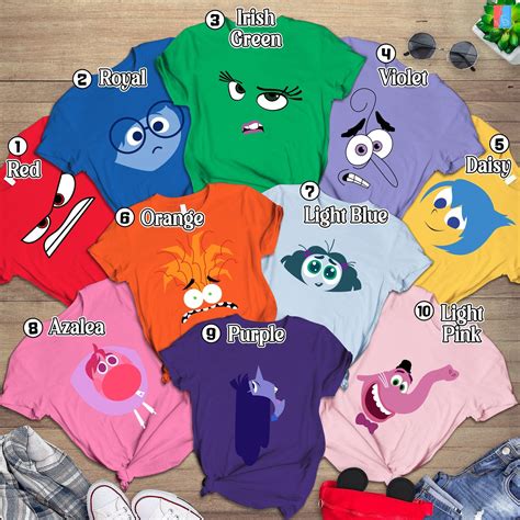 Inside Out Halloween Costume, Inside Out Family Matching Shirt, Inside