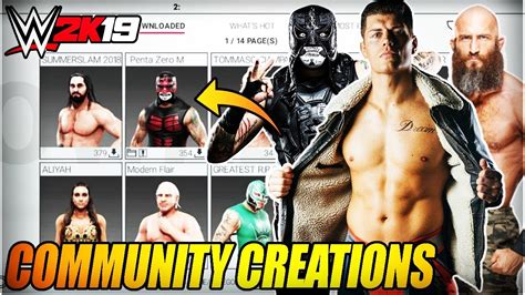 WWE 2K19 COMMUNITY CREATIONS YouTube