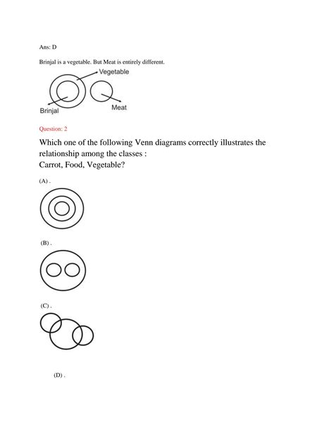 Logical Venn Diagrams Questions And Answers Answer The Quest