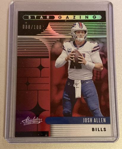 Josh Allen Absolute Star Gazing Spectrum Red Buffalo Bills