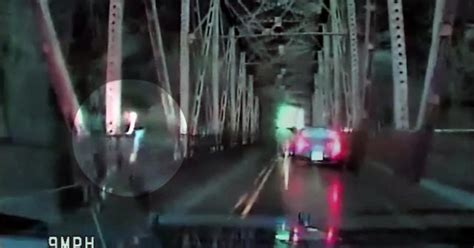 Woman Jumps Off Bridge During Police Pursuit Cbs News