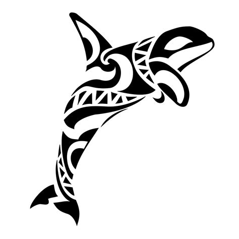 Orca Tattoo Tribal Clip Art Library