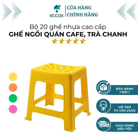 bo  ghe danh cho quan tra chanh eccox ghe nhua ngoi quan tra da