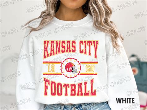 Kansas City Chiefs Sweatshirt Vintage Kansas City Chiefs Crewneck