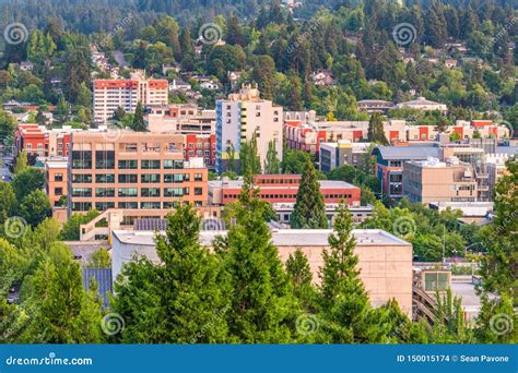 Eugene Oregon On Map Stock Photo 87763158