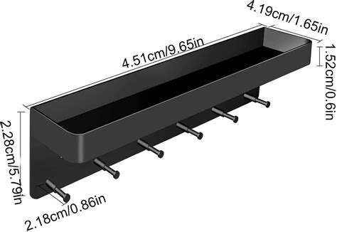 6 Ganchos De Montaje En Pared Para Correo Y Llaves Para Pared