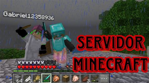 Servidor De Minecraft Jogando Inscritos Sobreviv Ncia Total Youtube