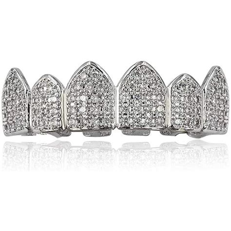 Iced Out Diamond Teeth Grillz For Men Women Gold Grills For Your Teeth