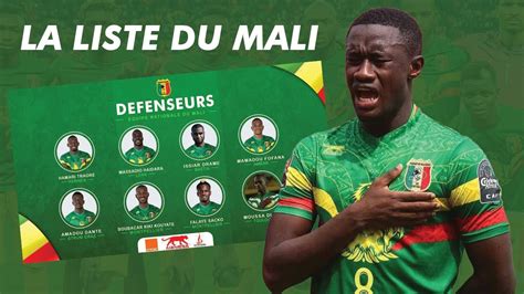 Voici la liste du Mali pour les éliminatoires de la CAN 2024 YouTube