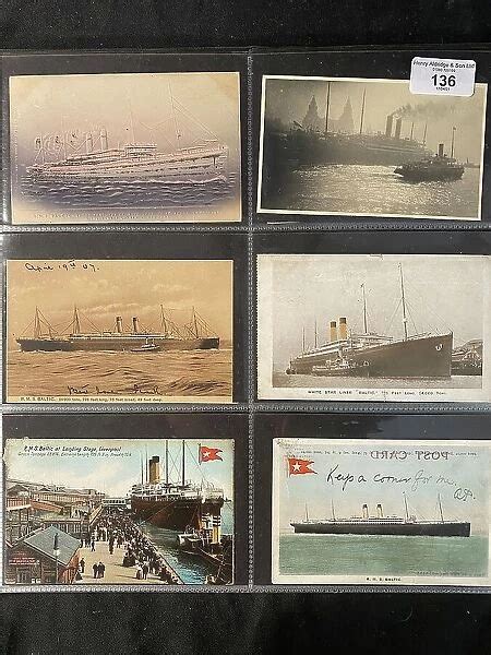 White Star Line Six Assorted Postcards Our Beautiful Wall Art And Photo