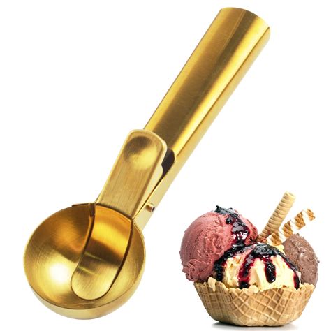 Ice Cream Scoop Nonstick Anti Freeze Ice Cream Scooper One Piece Aluminum Design Dishwasher