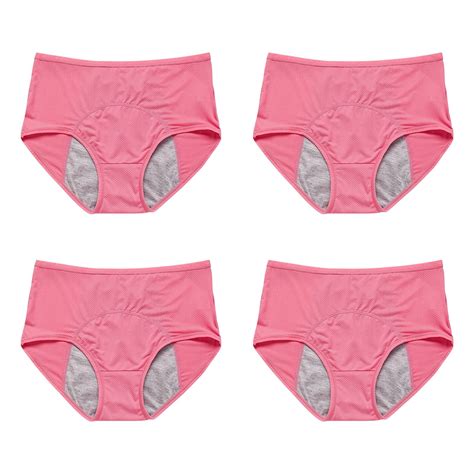 Lroveb Period Underwear For Women 4 Pack Womens Mesh Breathable And