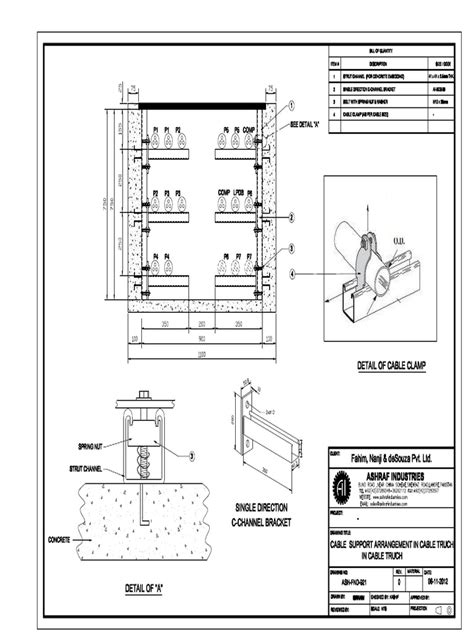 Cable Support Arrangement in Cable Trench | PDF