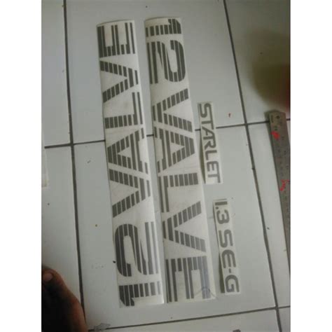 Jual Cutting Sticker Suzuki Starlet Valve Warna Lain Redy Shopee