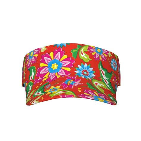 Lukts Vector Mexican Otomi Style Bright Sun Sports Visor Adjustable Cap