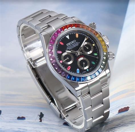 Seiko Rainbow Daytona Mod Luxury Watches On Carousell