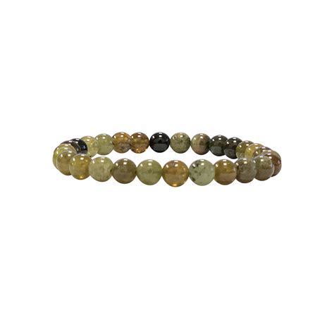 Bracelet grenat vert 4 ou 6 mm Minerama Grossiste en minéraux et