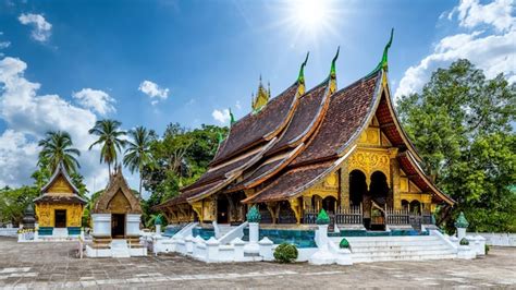 Premium Photo Wat Xieng Thong In Luang Prabang Laos Unesco Town Luang