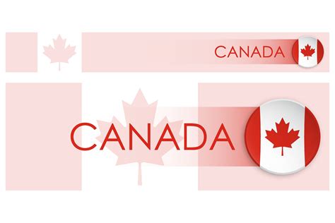 Canada Flag Horizontal Web Banner in Mod Graphic by RNko · Creative Fabrica