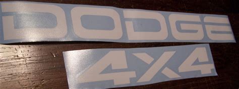 DODGE & 4x4 TAILGATE DECAL SET RAM DAKOTA – Vellosvinyl