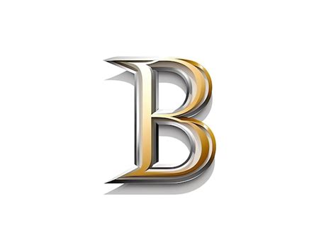 Premium Photo Letter B In Logo Style Badge Simple 2d Design