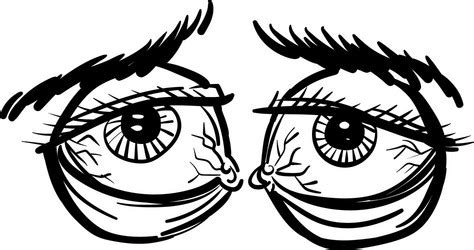 Tired Eyes Cartoon Vector Images (over 1,700)