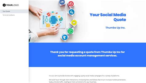 Free Social Media Quote Template Better Proposals