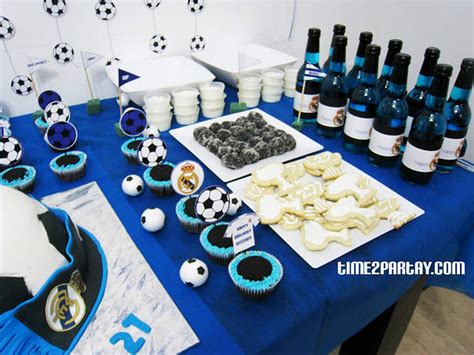 Real Madrid Soccer Football Birthday Party Ideas Photo 6 Of 17