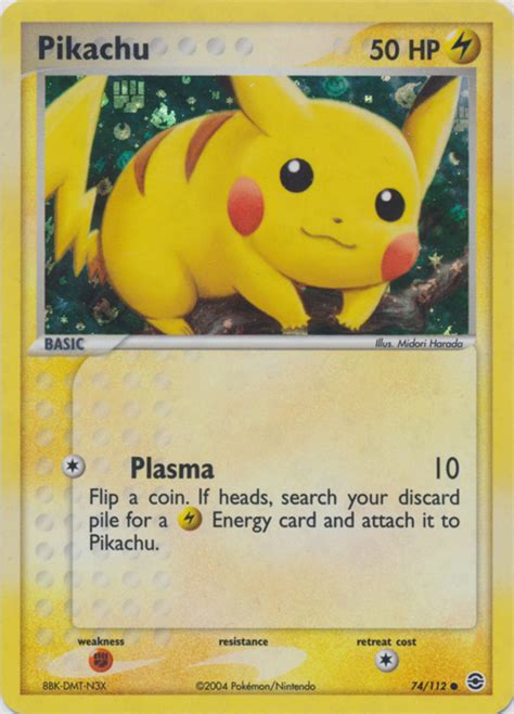 Pok Mon Ex Firered Leafgreen Card Pikachu Parallel Reverse Holo