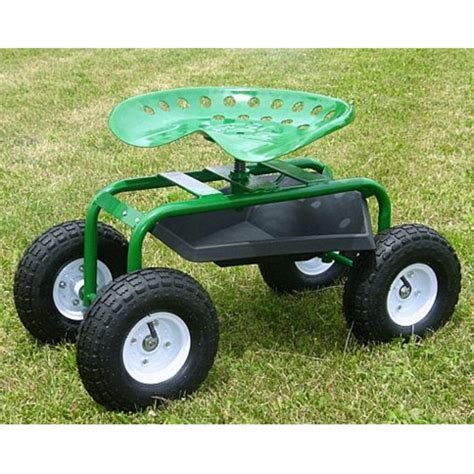 Mid West Garden Caddy Tractor Seat On Wheels Tractor Seats Garden Seating Garden Tractor