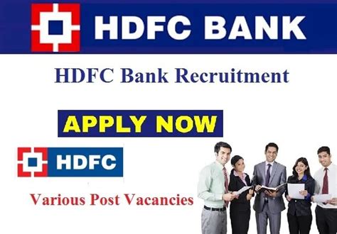 Hdfc Bank Recruitment Apply Online For Post Hdfcbank