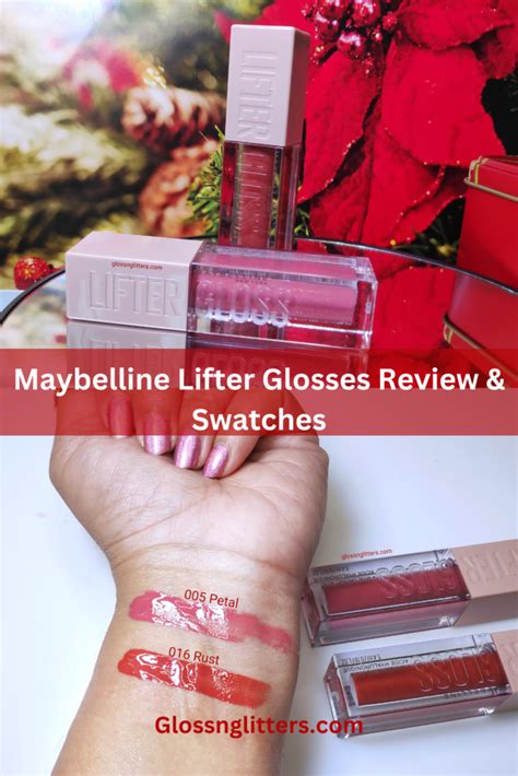 Maybelline New York Lifter Gloss Review & Swatches - Glossnglitters