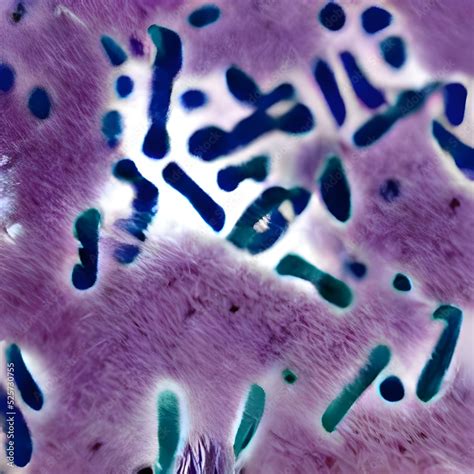 Escherichia Coli (E. Coli.) cells or 3D bacteria under microscope Stock ...