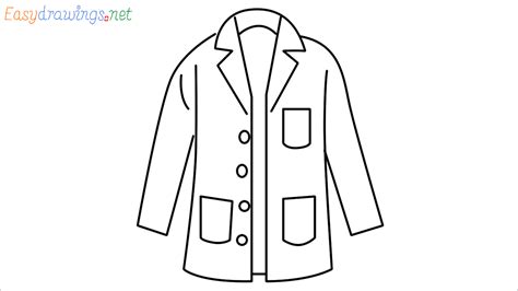 How To Draw Lab Coat Step by Step - [8 Easy Phase] - [Emoji]