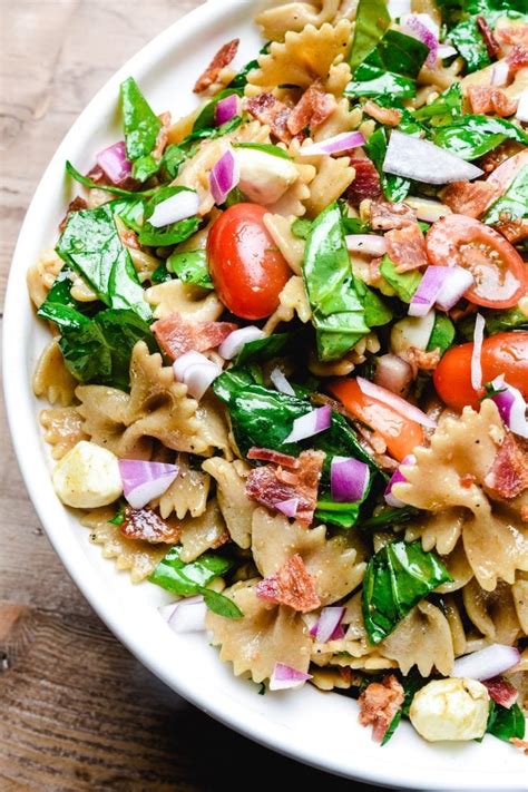 Blt Pasta Salad Recipe Add A Pinch