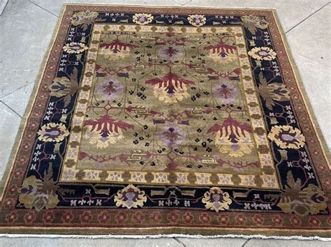 Rug Carpet Vintage Tufenkian Tibetan Hand Knotted In Tibet Wool Pile