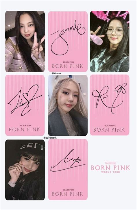 Blackpink Born Pink World Tour Photocard Ot Lomo Card Printable