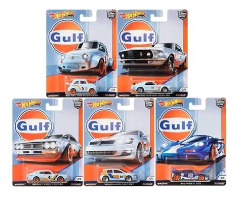 Hot Wheels Conjunto Car Culture G Gulf Set 5 Miniaturas Frete grátis