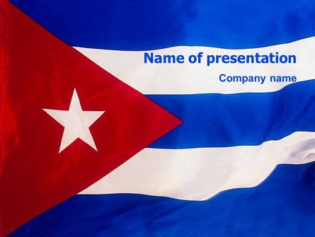 Flag Of Cuba Free Presentation Template For Google Slides And