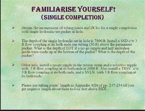 familiarise  single completion design  cheggcom
