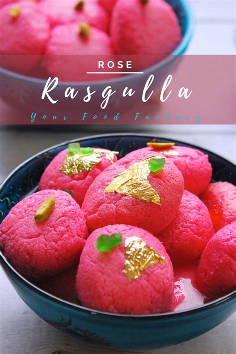 Rose Rasgulla - Pink Rasgulla Recipe - Your Food Fantasy