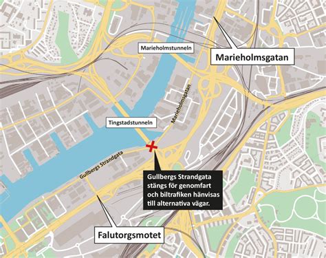 Gullbergs Strandgata St Ngs F R Genomfart Trafik G Teborg Trafik