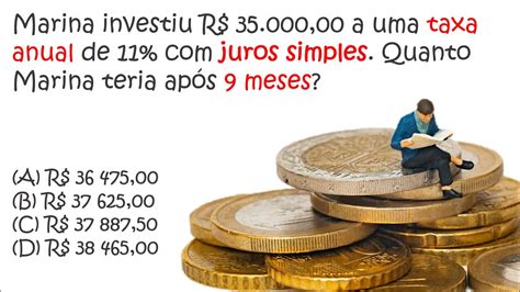 Juros Simples Banca Ibam Quest O De Concurso Ibam Youtube