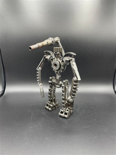 Scrap Metal Robot Sculpture - Etsy